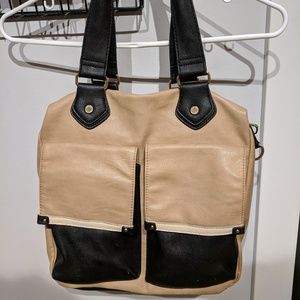 Steve Madden Large Tan & Black Bag